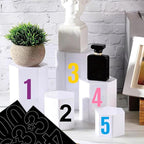 10 Sheets Vinyl House Numbers - 4 inch Waterproof Mailbox Numbers, Self-Adhesive Stickers for Mailbox, Cars, Boats, Windows, Door and Apartments (White, 4 inch)