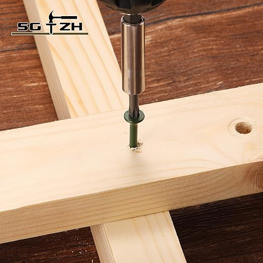 #8 x 1-5/8" Deck Screws (918Pcs) 6lb. Exterior Wood Screws. Carbon Steel, Green, Flat Head, Rust Resistant epoxy Coated, with T25 Star Bit