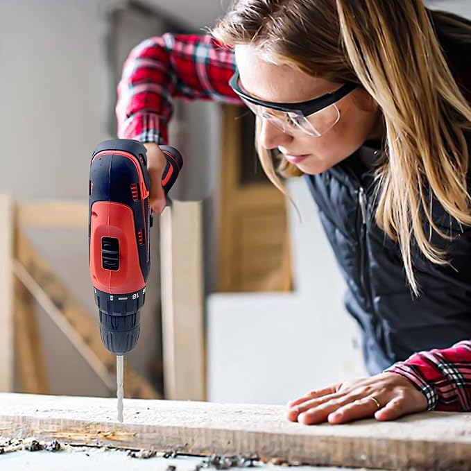 Tool Kit for Home,12V Cordless Power Drill Combo Home Tool Set-Portable Basic General Household Toolbox for Men Women,It also includes common tools such as hammers, wrenches and screwdrivers