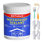 Polyurethane Waterproof Coating, Transparent Waterproof Sealant, 12 OZ Invisible Waterproofs Agent for Basement, Roof, Tile, Concrete, Cement