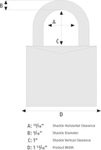 ABUS 80015 Rekeyable Steel Keyed Different Padlock
