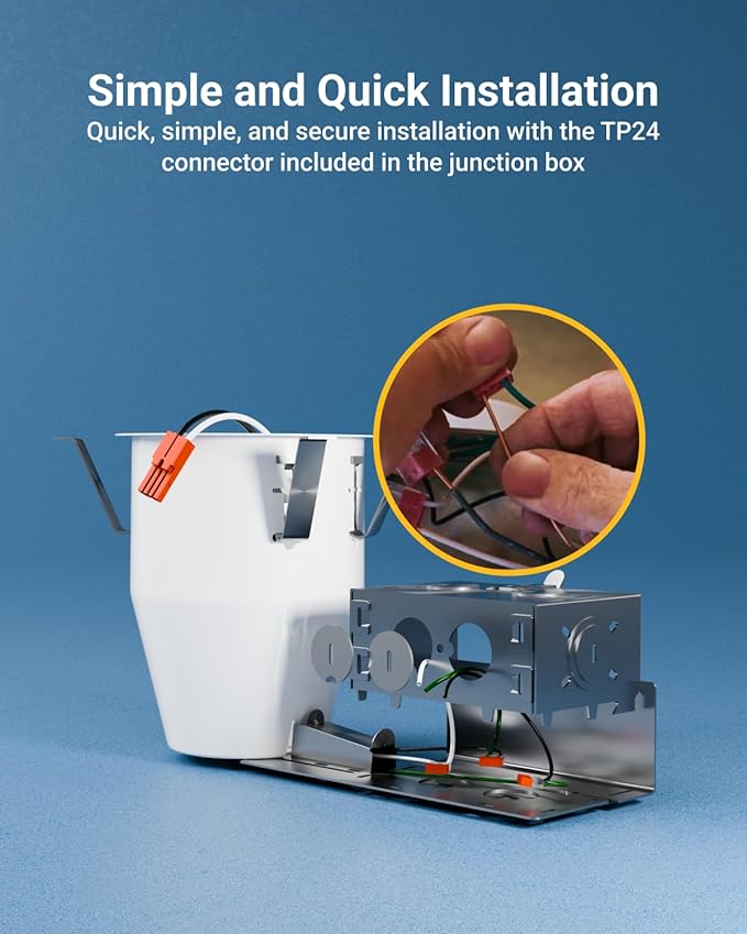 Sunco 12 Pack 4 Inch Recessed Lighting Housing Can, Remodel Air Tight Ceiling Cans, 120-277V,Hard Wired, TP24 Connector Included, Easy Install, IC Rated UL