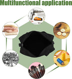 Small Tool Bag,Close Top Wide Mouth Tool Organizer Bag,Large Capacity Tool Bags for Men,Canvas Tool Storage Bag for Storage Handbag for Screwdrivers,Wrench,Pliers Hand Tools (black, 12 Inch)