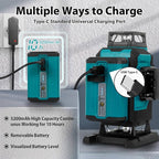 Takamine 16 Lines Green Laser Level Pro, 4x360° 4D Green Cross Line Professional for Construction, Two 360° Vertical and Two 360° Horizontal Laser Level Pulse Mode and Remote Controller