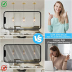 Ralbay ST64 Vintage LED Edison Bulbs 10 Pack, 60W Equivalent, Warm White 2700K, Clear Glass E26 Medium Base