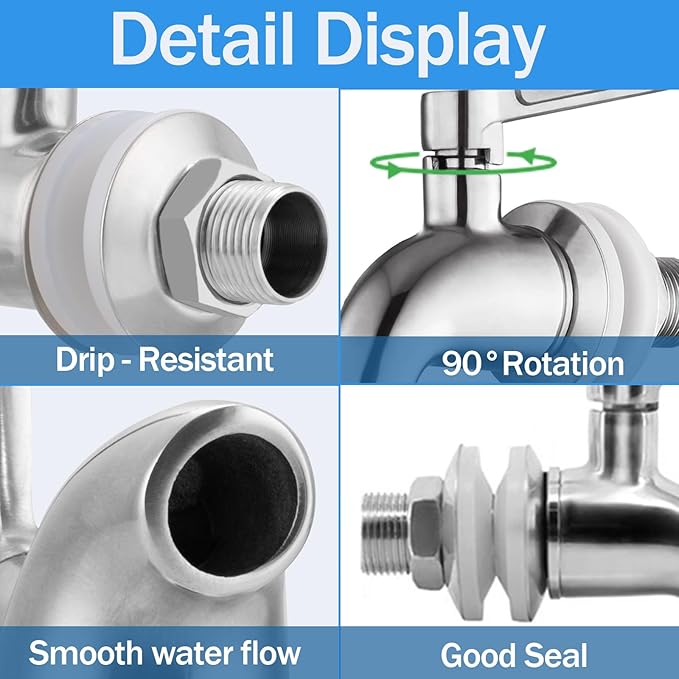 Beverage Dispenser Replacement Spigot,Stainless Steel Faucet for Water Dispenser,Drink Dispenser Replacement Spout