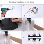 3 Light Bathroom Light Fixtures, 19.2 Inches Bathroom Lighting Fixtures Over Mirror, Black Vanity Light with Clear Glass Shades