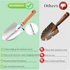 Garden Tool Set 11-Piece Heavy Duty Gardening Hand Tools - Rust-Resistant Stainless Steel with Durable Stylish Garden Tools Organizer Tote Bag | Ideal Gardening Gift for Women & Garden Enthusiasts