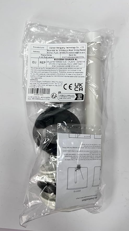 2-Inch Toilet Flush Valve Replacement 2-piece Toilet Tank Parts with Gasket and Bolts Fit for Kohler/American Standard, Easy to Install