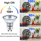 NP5 GU10 120v 25w Bulb Candle Warmer, 6pcs GU10+c 120v 25w Halogen Light Bulbs with Glass Cover, GU 10 Bulb Dimmable & Warm White, MR16 GU 10 Base for Candle Warmer Lighting Bulbs, Track Light Bulbs