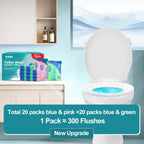 Toilet Bowl Cleaner Tablets 40 Packs, Two Colors Toilet Bowl Cleaners with Sustained-Release Technology, Keep Bathroom Toilet Stain Free and Prevent Limescale Buildup, 106oz