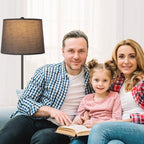 Lamp Shades Set of 2 - Drum Lampshades 11.4" x 12.9" x 9.8" Inches, Fabric Medium Replacement Lampshades for Table Lamp, Floor Lamp, Assembly Required, Spider,Linen