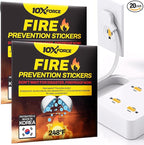[Made and Patented in Korea] Fire Prevention Stickers – Automatic Fire Extinguisher for Outlets & Power Strips, Easy Peel & Stick Kitchen Fire Extinguisher Home Fire Extinguishers, 20pcs