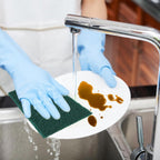 YoleShy 40 Pcs Scouring Pad, Dish Scrubber Scouring Pads,4 x 6 inch Green Reusable Household Scrub Pads for Dishes, Kitchen Scrubbers & Metal Grills