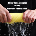 Bamboo Microfiber Cleaning Cloth-8Pcs Kitchen Wash Cloths,Wood Fiber Window Glass Rags,Micro Fiber Cloth for Cleaning Suitable for Dishes,Car Towel Rag Made From Baby Washcloths Material (yellow)