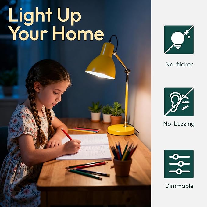 ALAMPEVER E26 LED Bulb 60 Watt, B11 Chandelier Light Bulbs, 2700K Soft White Candelabra LED Bulbs, 12 Pack Candle Light Bulbs