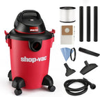 Shop-Vac 6 Gallon 3.0 Peak HP Wet Dry Vacuum, 3 in 1 Function Heavy-Duty Shop Vacuum with Filters, Attachments, Ideal for Home, Jobsite, Garage, Car & Workshop. 5971636