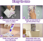 22 Count Disposable Power Mop Refills Compatible with Swiffer PowerMop Multi-Surface Floor Mop and Swiffer PowerMop Wood Mop, Power Mop Pads for Floor