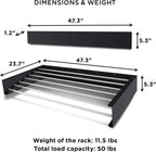 Step Up Laundry Drying Rack (Extra Large: 47 Inches, 12 Lbs), Wall Mounted, Retractable Clothes Drying Rack, 70lbs Capacity, 27 Linear Ft, with Wall Template and Long Drill Bit (47" White)