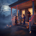 25 Pack Halloween Purple Replacement Bulbs,C9 Glass Incandescent Bulbs for Outdoor String Light, C9/E17 Candelabra Base 7 Watt Great for Night Lights and Holiday Decorations