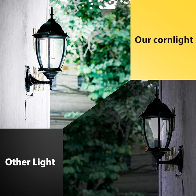 300W 2 Pack LED Corn Light Bulb,3000W Equivalent Commercial Grade 43500LM Daylight 5000K E26/E39 Medium Mogul Base LED Lamp,Large Area Lights for Outdoor Indoor Garage Warehouse Gym Bay Light