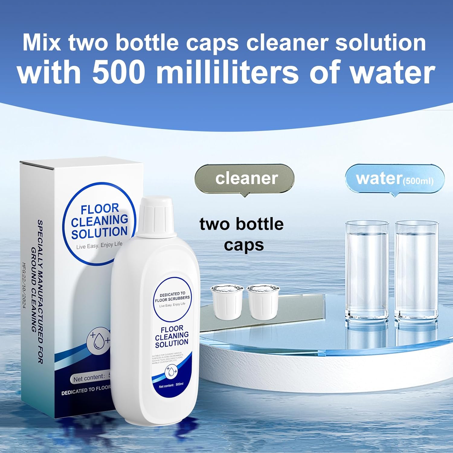 Floor Cleaning Solution Original flavor Scent Compatible with Tineco Cleaning Solution, Suitable for All Robot Vacuum Cleaners and Wireless Wet Dry Dual-Use Vacuum Cleaners