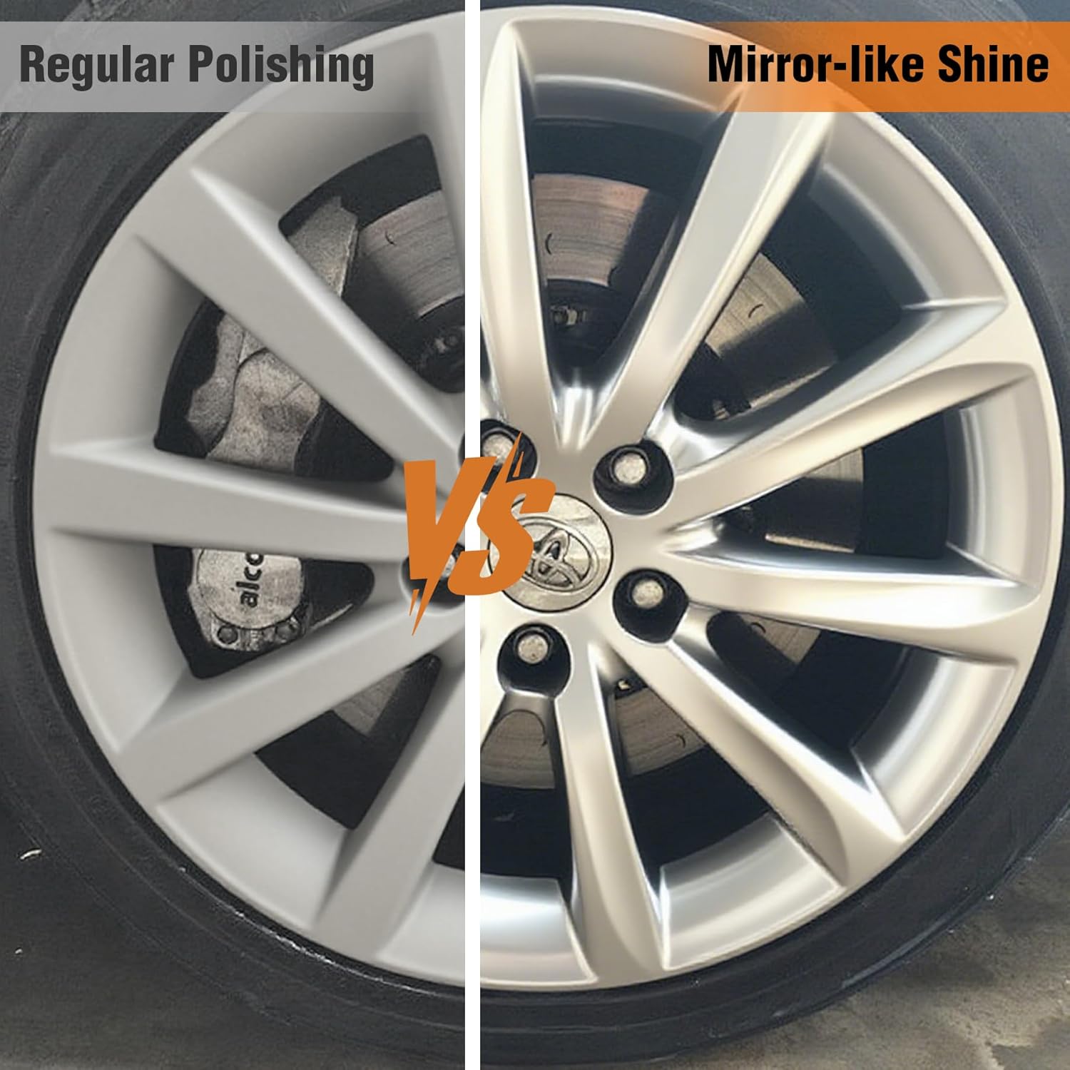2PCS 8" Airway Buffing Wheel with 5/8" Arbor Flange-Free Hub，Orange Buffing Wheels for Angle Grinder, All-Purpose Polishing Wheels for Aluminum Wheels Stainless Steel and Metal Finishing