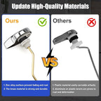 for TOTO Toilet Handle Replacement Parts Kit, Side Mount Toilet Flush Handle for TOTO Kohler Toilet Tank, Universal THU068#CP Trip Lvr for St743S (Zinc Alloy & Copper Lever)