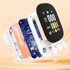 2 Pack 4-in-1 Carbon Monoxide Detectors Plug in with LCD Display and Test Button, CO/Gas Leak Detector Temp & Humidity Monitor