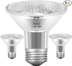 50W 120V Par20 Bulbs 2 Pack, 50 Watt Dimmable Par20/FL25 Halogen Flood Light Bulb,Warm White 2800K E26 Track Light Bulb for Hood Range Lights Bulb,4-in Recessed Can