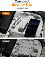 Flat Plug Extension Cord 10 FT, TESSAN Surge Protector Power Strip with 4 AC Outlets 1 USB C and 2 USB A Ports, 900 Joules Protection, Multiple Wall Outlet Extender Suitable for Home Office Dorm