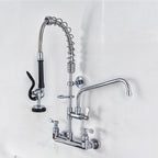 Handle Stem Assembly Fits for T&S Brass Faucets Replace 002712-40, Red Hot Side Spindle Assembly Valve Replacement Part Eterna Full-Turn Faucet with Check Valve Lead-Free 2712-40