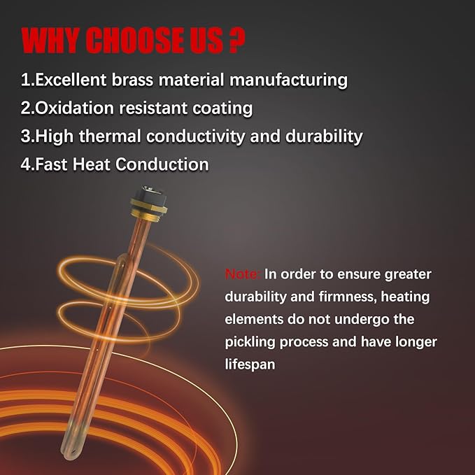 HE 90240 Heating Element 9000W 240V for EcoSmart ECO 27 18 36, for Rheem Rtex Retex 27KW 18KW 36KW, for Eemax for Richmond RMTEX, HE90240 Tankless Water Heater Elements RTEX-27 RETEX-27