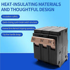 C315 3-Pole 15-Amp Circuit Breaker, Type C3/4-Inch Plug-On Molded Case Circuit Breaker, Thermal Magnetic Protection, 10 KAIC, 120/240V, Fit for fit for Load Centers