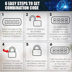 Jekosa® JKB/50 [Weatherpoof] Heavy Duty Combination Lock Outdoor - Lock with 4 Digit Code [No Key] - Ideal for Gate, Shed, Fence