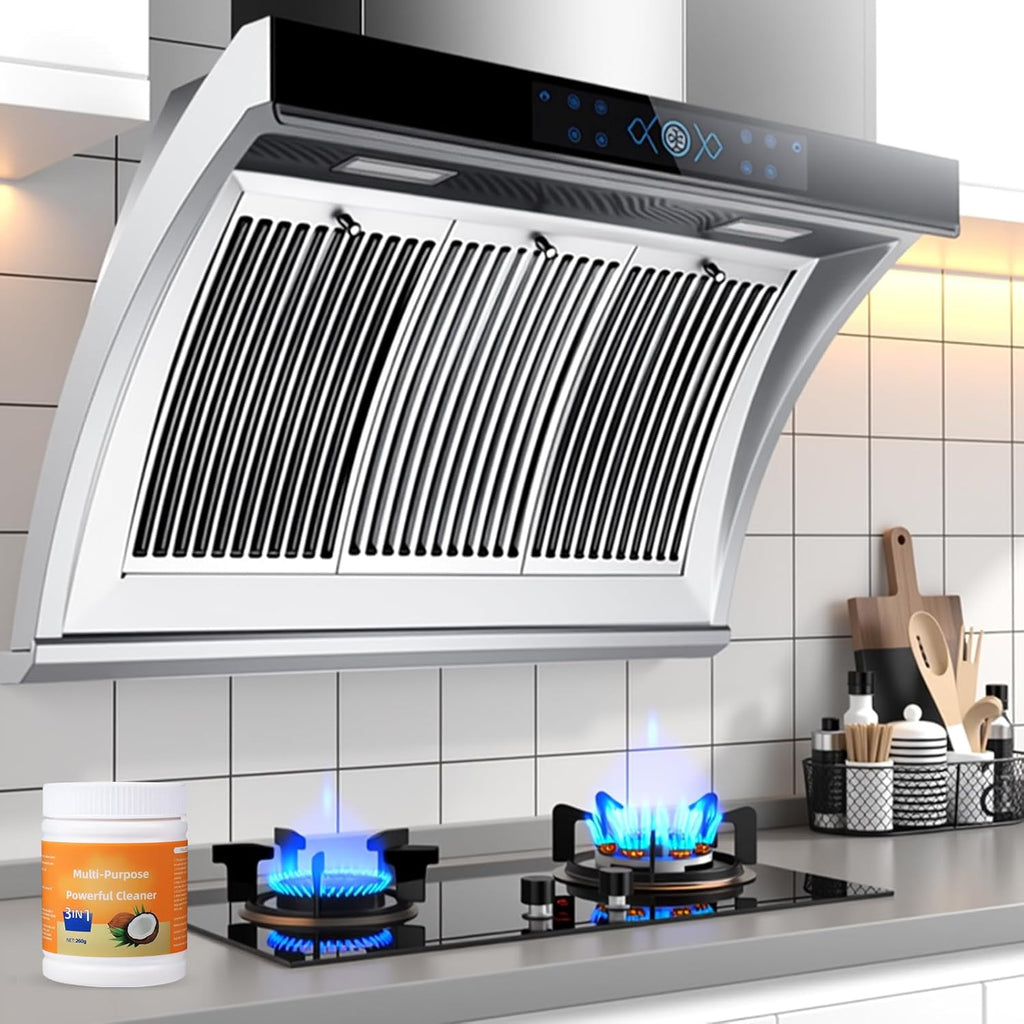 Multi-Purpose Powerful Cleaner for Kitchen, Heavy Kitchen Duty Degreaser, 3 In 1 Stainless Coconut Oil Cleaning Paste, All-Purpose Cleaner Removes Stains on Microwave,Oven & Stove Top