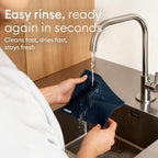 Vove Swedish Dishcloths 5-Pack, Botanical Garden - FSC Certified Cellulose & Cotton, Oeko-TEX Standard 100, Reusable Washable Kitchen Cleaning Cloths, Eco Friendly Floral Design