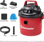 Vacmaster 2.5-Gallon* 2 Peak HP Wall Mountable Wet/Dry Vacuum – VOM205P 1101