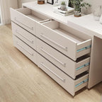 10 Pack 10 Inch(254mm) Hole Center Modern Satin Nickel Cabinet Pull Handle Timeless Vanity Drawer Pull Handle Classic Cabinet Hardware for Kitchen Bathroom, Screws Included, Nickel-B(10x10)