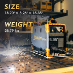 TOOLIOM MIG/TIG/CUT/Stick Welder 5 in 1 Multiprocess Welding Machine 110/220V Dual Voltage Aluminum Welding Machine Spool Gun Compatible