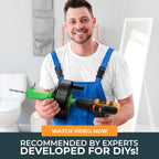 drain snake [50 FT] - Auto Feed - Ideal plumbing snake for sink and drain unblocking - Solid drain auger for real DYIs!