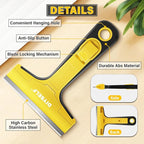 DIYSELF 1 Pack Razor Blade Scraper with 10 Extra Razor Blades, Scraper Tool, Glass Scraper for Cleaning, Glass Stove Top Scraper, Window Scraper, Paint, Cooktop, Oven Scraper, Razor Scraper Tool