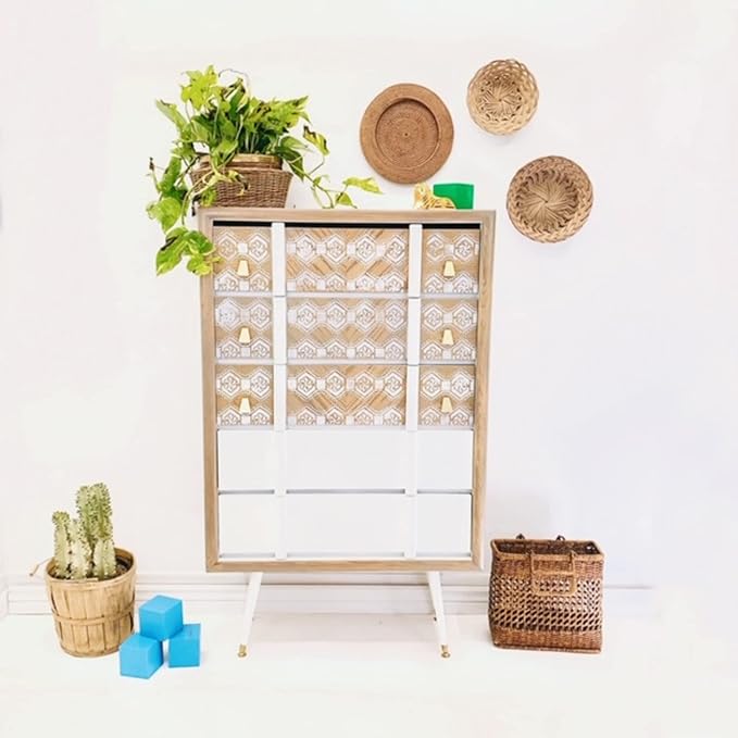 Dixie Belle Paint Company Chalk Finish Furniture Paint - Cotton (16oz) - Matte Pure White Chic Chalk Mineral DIY Furniture Paint