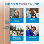 ULTRALOQ U-Bolt Pro WiFi Smart Lock with Handle, Fingerprint Smart Front Door Lock Set with Sensor, Keyless Entry Deadbolt with 2 Lever Handles, Auto Unlock, App Control, ANSI Grade 1, Easy Install