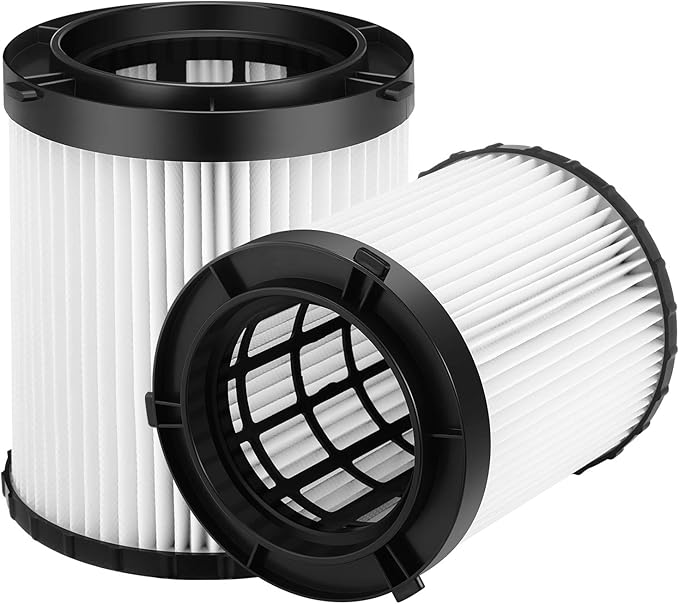 2 Pack HEPA Replacement Filters for DEWALT DC500 (DC5001H) Cordless/Corded Wet/Dry Vacuum