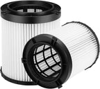2 Pack HEPA Replacement Filters for DEWALT DC500 (DC5001H) Cordless/Corded Wet/Dry Vacuum