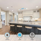 TORCHSTAR 12-Pack 6 Inch Ultra-Thin LED Recessed Lighting with J-Box, 4000K Cool White, 12W Dimmable 1000lm Brightness LED Downlight, ETL & Energy Star Listed