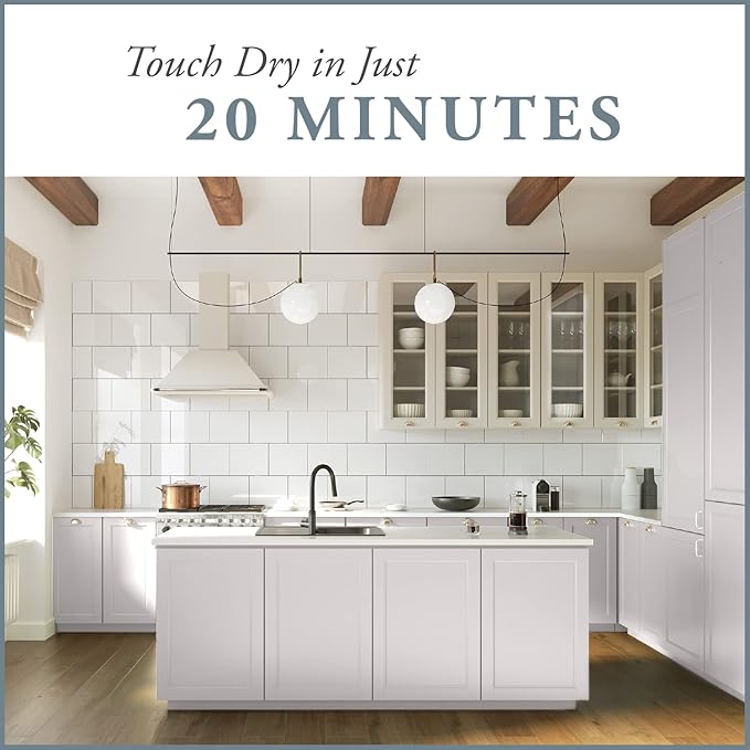 AMY HOWARD AT HOME Chalk-Based One Step Paint for Furniture, Cabinetry, Decor, Finish, and More | No Stripping, Sanding, or Priming | Ultra-Light Base | 32 Ounce | Italian Silver