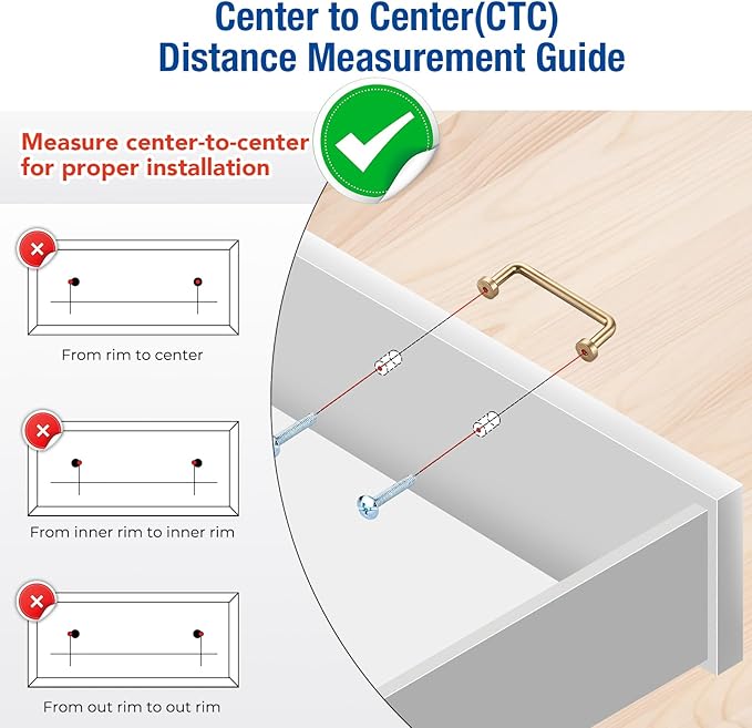 JOY DECOR Cabinet Pulls – 3 Inch Hole Center, Champagne Bronze, 30 Pack, Zinc Alloy Cabinet Handles for Drawers & Cupboard – Vintage Style Hardware for Kitchen, Bathroom, Dresser, Furniture Makeover