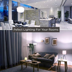 GoodBulb LED A19 Light Bulbs | 9 Watt (60 Watt Equivalent) | E26 Base | Daylight 5000K | EcoSmart Lights | High Output 825 Lumens | 6 Pack